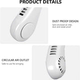 Vaneless Hanging Neck Fan | Portable Rechargeable Fan Bladeless Neck Fan (Random Color)