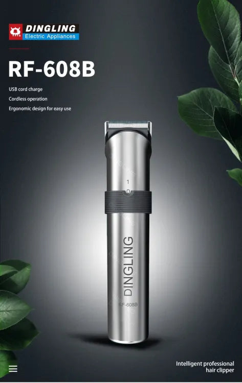 Dingling Rf 608 B Rechargeable With Charge Base Hair And Beard Shaving Machine And Grooming For Men Dingling Rf 608b Dingling Trimmer Dingling Shaving Machine