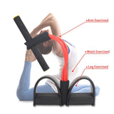 Foot Pedal Resistance Band Elastic Sit-Up Pull Rope Yoga Fitness Gym - Elastic Pull Ropes Tummy Trimmer (Random Colors)