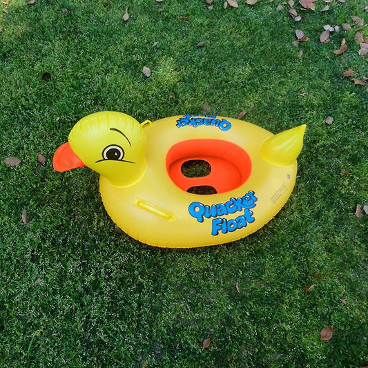 Duck Baby Floats Tube, Inflatable Duck Pool Float, Baby Floating Seat, Children Swim Ring, Kids Inflatable Floats, Yellow Duck Seat Boat For Toddler