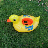 Duck Baby Floats Tube, Inflatable Duck Pool Float, Baby Floating Seat, Children Swim Ring, Kids Inflatable Floats, Yellow Duck Seat Boat For Toddler