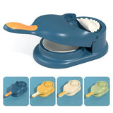 Combo Pack 2 In 1 Dumpling Maker + Dishwashing Rug | Best Samosa Maker & Metal Wire Dish Washing Rugs For Kitchen (Random Color)