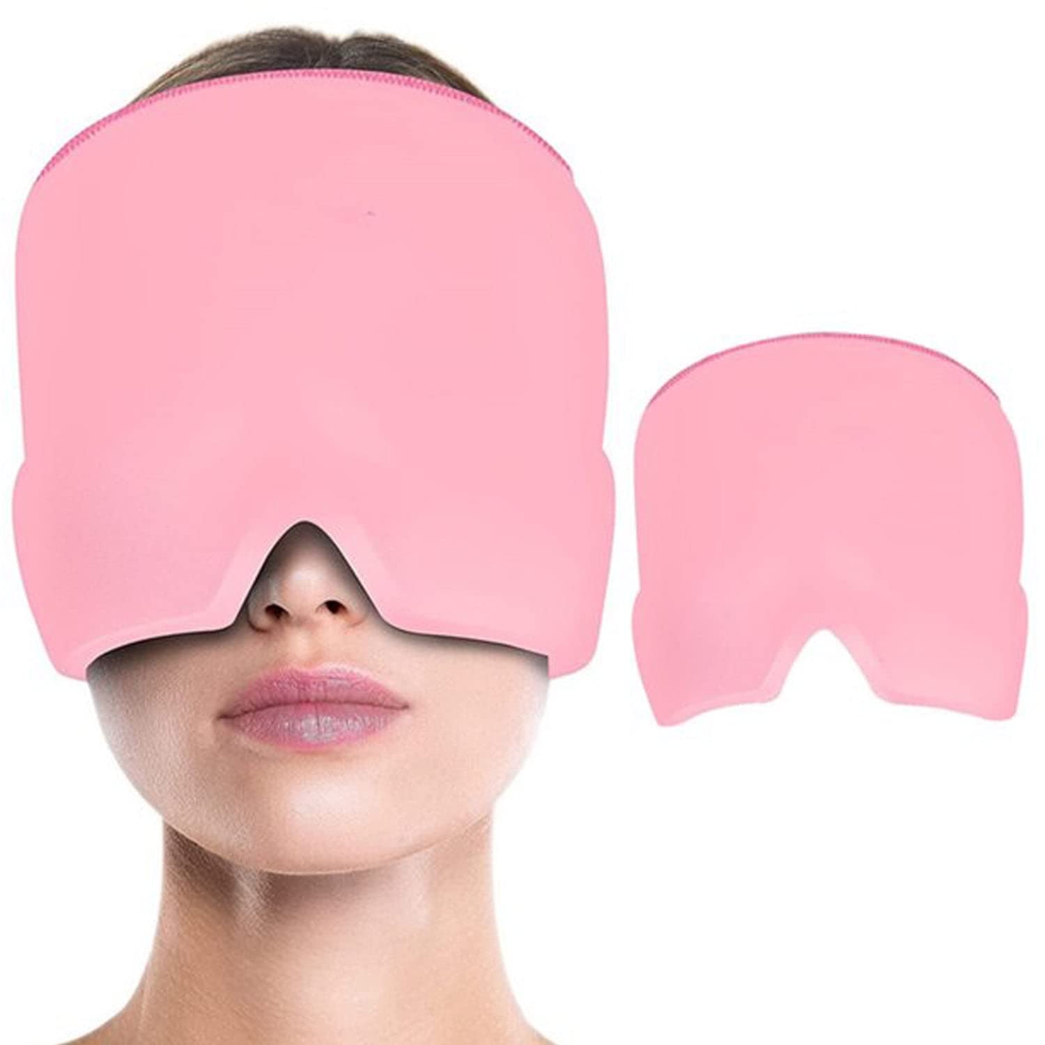 Migraine Relief Cap With Box - Instant Headache Relief Hat Reusable Gel Cap For Migraine Pain Relief Wearable Hot Cold Therapy Therapy (Random Color)