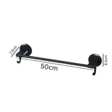 Simple Multifunctional Towel Bar | No-Drill Wall Mounted Bathroom Organizer | Strong Load-Bearing 10kg | 50cm