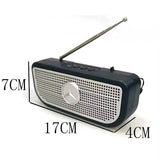 Portable Solar Rechargeable Radio With USB Charging Cable For Outdoor Use