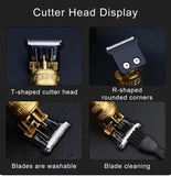T9 Trimmer - Vintage T9 Gold Hair Trimmer -  Premium Body Dragon Shape T9 Hair Trimmer Plastic Body