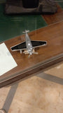 Solar Aeroplane Car Perfume Diffuser – Silver Aircraft Air Freshener For Car Dashboard
