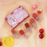 Color Castle Velvet Matte Long Lasting Lip Gloss Set – Pack Of 5 - Multi Color