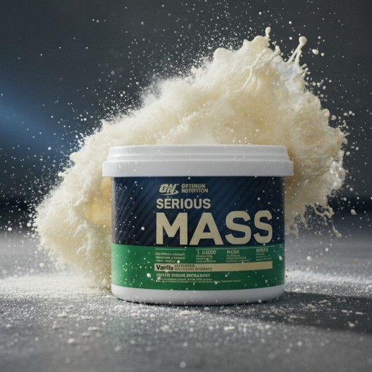 Optimum Nutrition Serious Mass Vanilla – High-Calorie Weight Gainer With 1250 Calories, 50g Protein, 252g Carbs & Added 3g Creatine For Muscle Growth (300g)