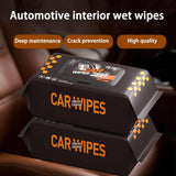Premium 80Pcs Car Interior Wipes – Quick Shine, Dust Removal & Streak-Free