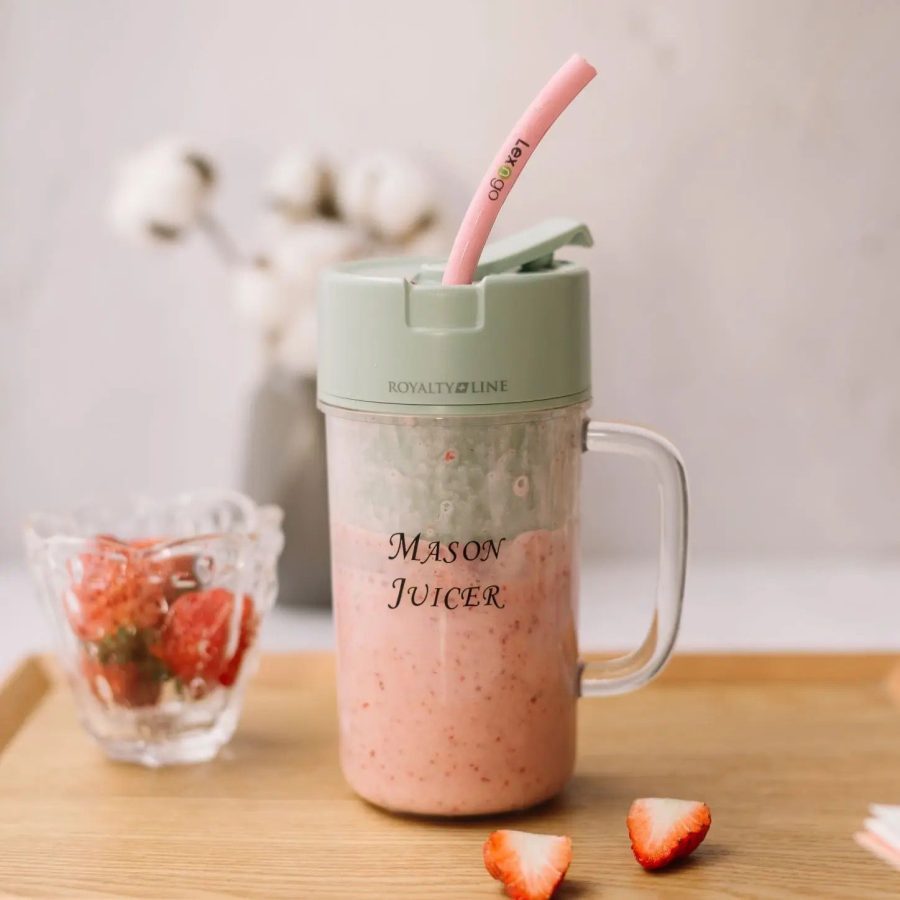 Professional Mini Juicer – Portable Blender & Smoothie Maker With Built-In Straw | Compact Fruit Extractor For Travel & Home Use