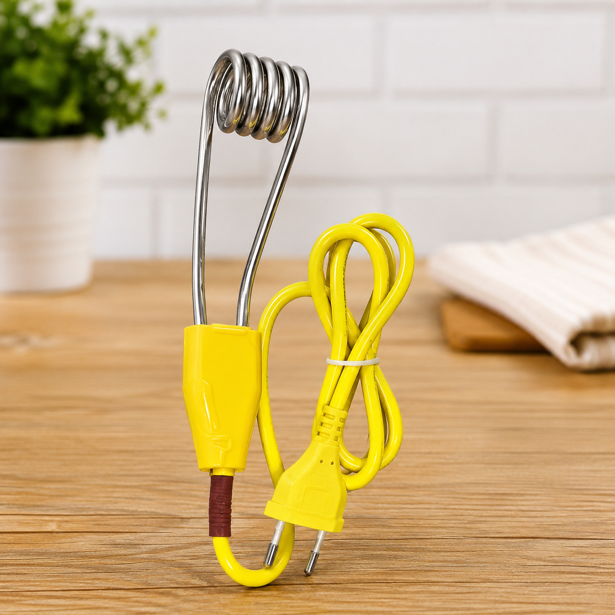 Portable Electric Immersion Water Heater Rod - Fast And Efficient Heating Solution Designed For Use In Buckets And Mugs