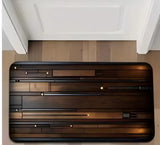Super Absorbent Non Slip Bathroom Floor Mat Elegant Wooden Design Premium Quality 23 × 15 Inch