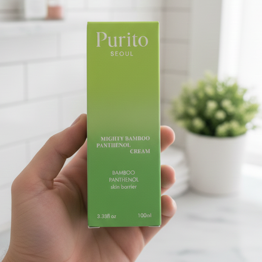 Purito Seoul Mighty Bamboo Panthenol Cream Smooth Hydration Gentle Care Easy Absorption - 100ML
