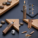 Premium Handheld Ashless Cigarette Holder – Portable Wooden Anti-Ash Car & Desktop Smoking Sleeve Protective Cover