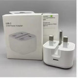 20W PD Type C Adapter 3 Pin US Plug Fast Iphone Charger High Speed Charging Solution (Without Cable)