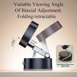 Double-Sided Vacuum Magnetic Phone Holder – Adjustable Foldable Rotating Suction Mount (Black)