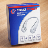 STREET VENDOR Premium Silicone Variant Bladeless Neck Fan – Ultra-Soft Wearable Personal Air Cooler & Purifier
