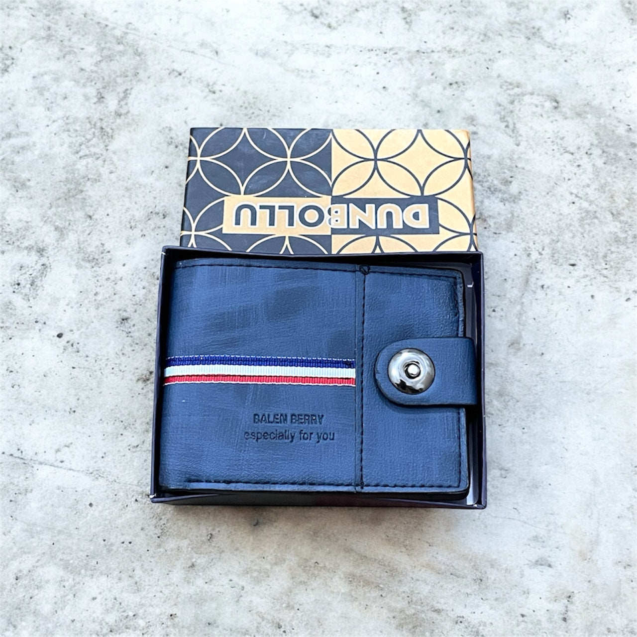 Men PU Leather Wallet With Box | Multi Card Slots & Secure Snap Button | 7 Card Holders & 3 Note Compartments