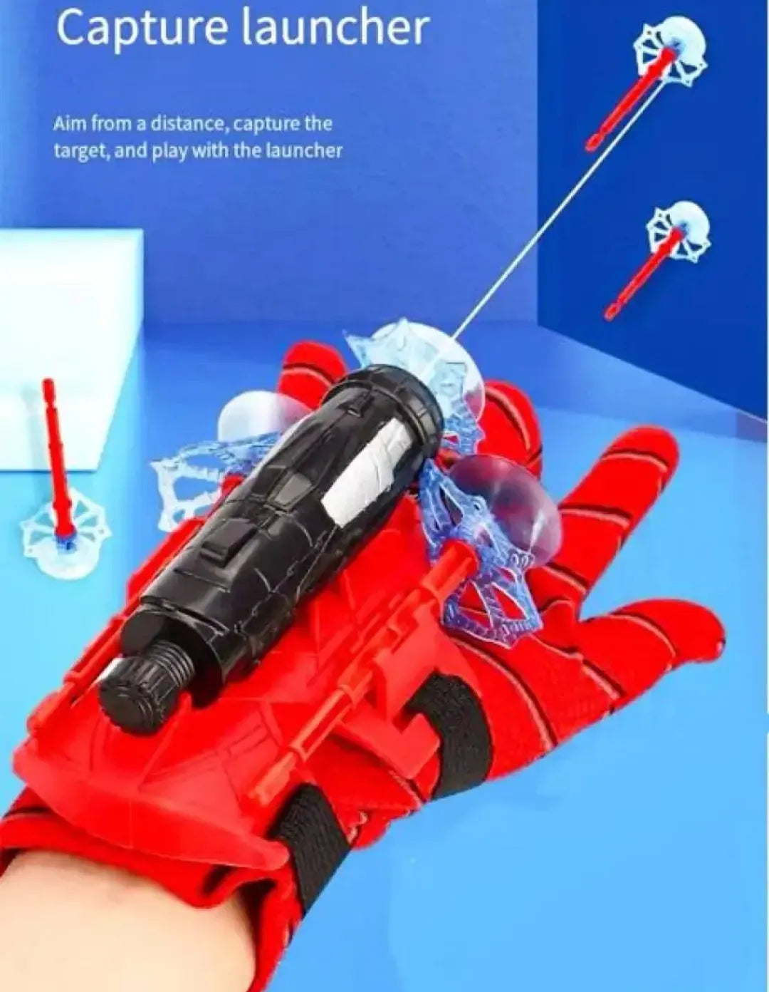 Spiderman Web Dart Shooter | Kids Spider Launcher Toy | With Or Without Gloves