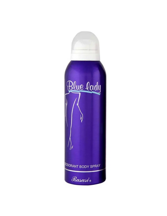 Rasasi Body Spray ( Blue Lady ) - 200ml Sensual And Bold Fragrance Premium Quality | Luxury Fragrance Body Spray For Women ( Original )