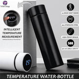 Temperature Display Indicator Insulated Stainless Steel Hot & Cold Flask Bottle (Random Color) (500 ML )