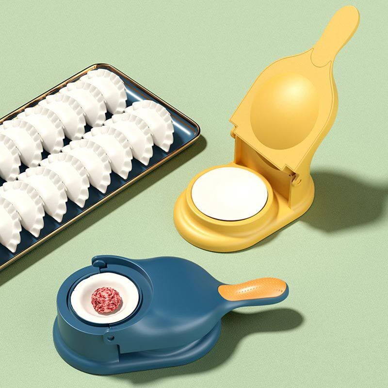 2 In 1 Dumpling Wrapper Tool Food Grade Manual Dumpling Maker Mold - Without Box (Random Color)