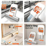 Foldable Mini Mop | Portable Desktop Wet & Dry Cleaning Mop | Self‑Squeezing