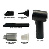 3 In 1 Portable Wireless Vacuum Cleaner – High Power Suction, Air Pump & Duster For Home, Car & Laptop
