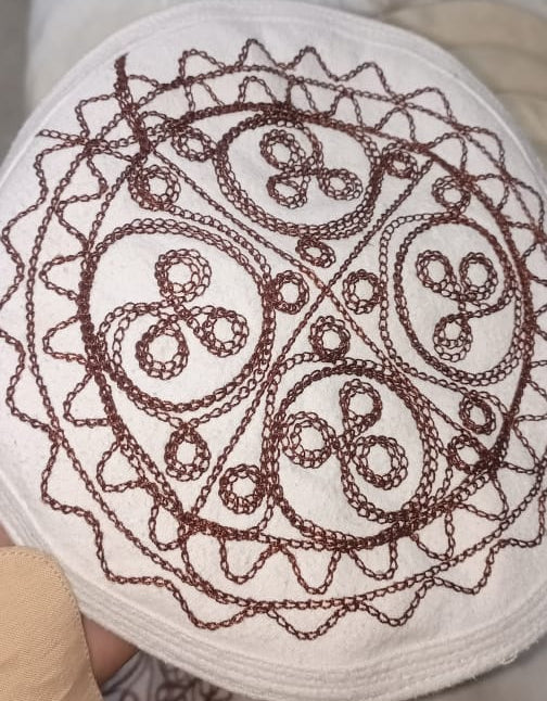 Embroidered Peshawari Cap Classic Heritage Elegant Craftsmanship Comfortable Fit Durable Fabric Perfect Choice For Cultural Gatherings (Random Color)