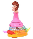 Princess Dancing Doll Toy With 3D Lights, Music & Rotating Movement – Musical LED Doll For Kids