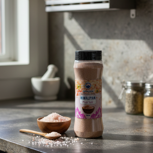 Spinzer Himalayan Pink Salt Natural Mineral Rich Pure Taste Perfect Choice For Daily Cooking Needs - 500g