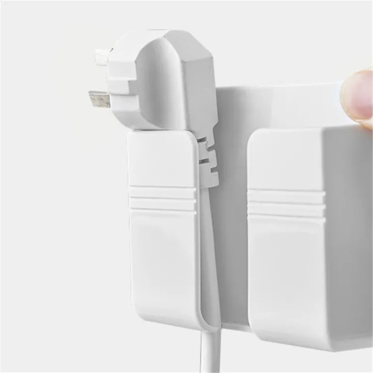 1 Pcs Multifunction Mobile Phone Charging Hanging Holder, Double-Sided Adhesive ( White Colour )