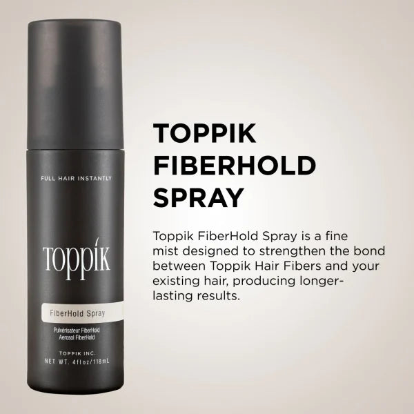 Toppik Hair Fiber Holding Spray, Instant Fuller Looking Hair - 118ml