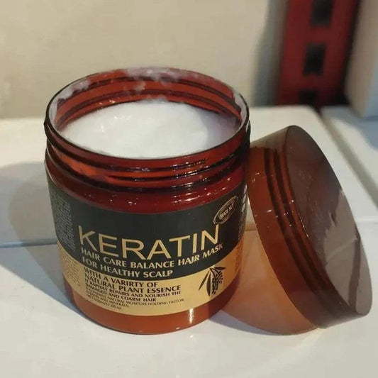 Professional Keratin Hair Repair Mask (300ml): Deep Conditioning Treatment For Frizzy, Damaged, And Chemically Treated Hair.