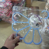 Flower Scarf Belt Hanger Multi Function Plastic Scarf Hanger 5 Holes Space Saving Organizer For Scarves Ties And Jewelry (Random Color)