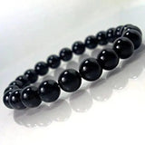 Black Pearl Beaded Bracelet For Men And Women - Stylish Unisex Accessory Crafted With Alloy And Decorative Beads In A Free Size Design