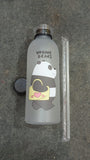 We Bear Panda Water Bottle 1000ml With Two Caps And Straw Durable Design For Daily Hydration And Easy Use (Random Design)