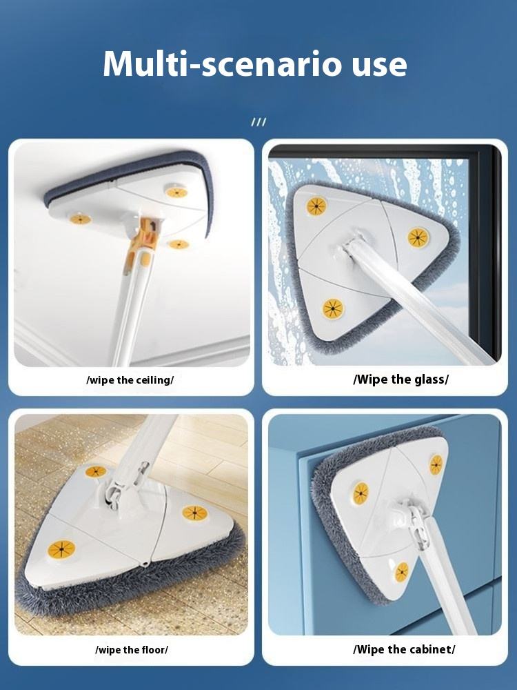 Royal's Triangle Shaped Microfiber Mop –Self-Wringing Floor Dust Mop