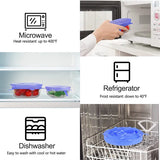 6pcs/Set Silicone Lid Spill Stopper Universal Silicone Suction Lid-Bowl Pan Silicone Cover Kitchen Pan Lids Cover Stopper Tools