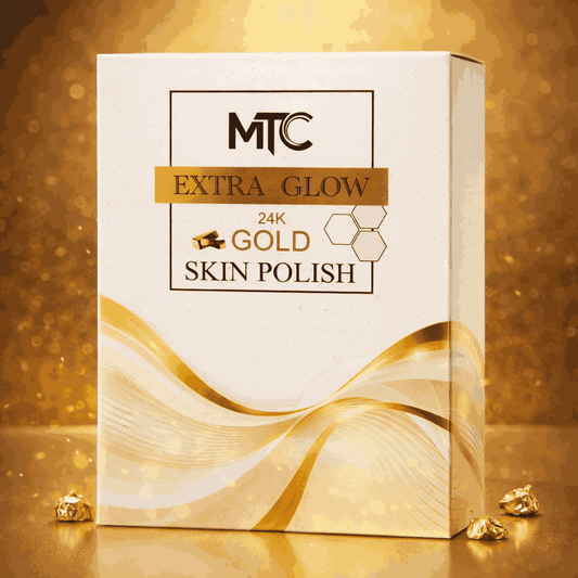 MTC International Extra Glow 24K Gold Skin Polish Kit – Professional Face & Body Brightening System