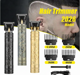 Vintage T9 Hair Trimmer For Men Professional Usb Rechargeable Beard And Hair Cutting Machine Precision Shaver