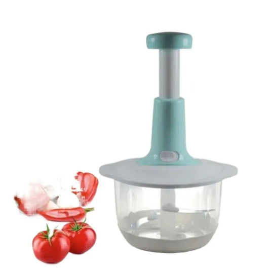 Multifunctional Manual Pushing Chopper with Beater & (Grater , Shredder,  Slicer Plate) High Quality(random color )