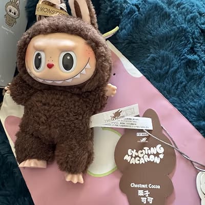 LABUBU Plush Blind Box Doll Keychain | Random Design Bag Charm Collectible Toy - Random Color