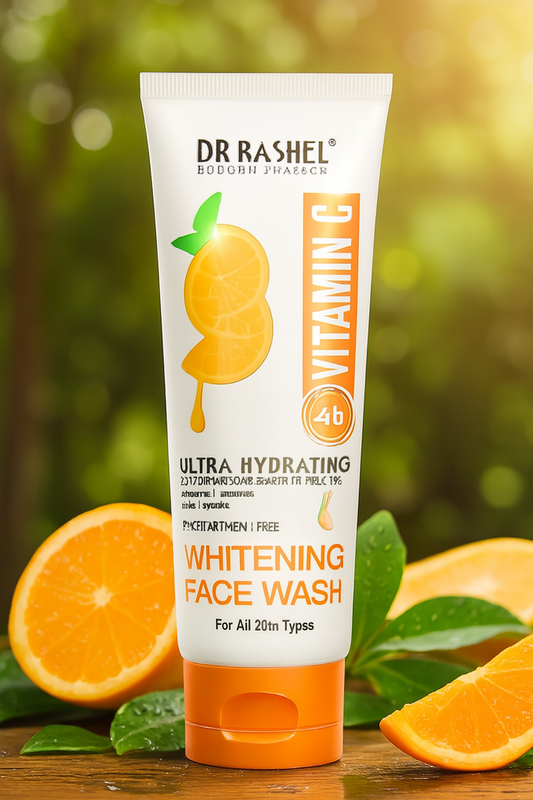Dr Rashel Vitamin C Ultra Hydrating Whitening Face Wash – Brightening & Moisturizing Cleanser, 100ml (1 Pc)