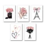 Set Of 5 Premium Wall Art Photo Tiles – Modern Home Decor Sets 8x11