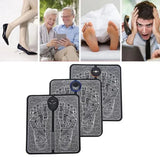 pack Of 2 Ems Butterfly Portable Neck Massager Rechargeable, And  Ms Foot Massager Pad Improve Blood Circulation