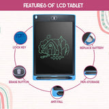 Hardbound LCD Writing Pad 8.5 Inch Multicolor LCD Tablet