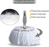360 Degree Rotating Spin Mop - Original Replacement Parts for Home, Kitchen & Bathroom Cleaning spin mop  ( Random Color )