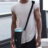 Water Bottle Carrier Bag With Phone Pocket For Stanley Quencher Cup With Handle Water Bottle Holder Pouch - For 1200 ML Bottle